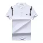 lacoste t-shirt new arrival shoulder stripe white